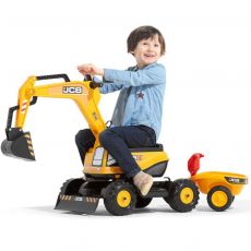 Экскаватор с прицепом и шлемом Falk 135A JCB